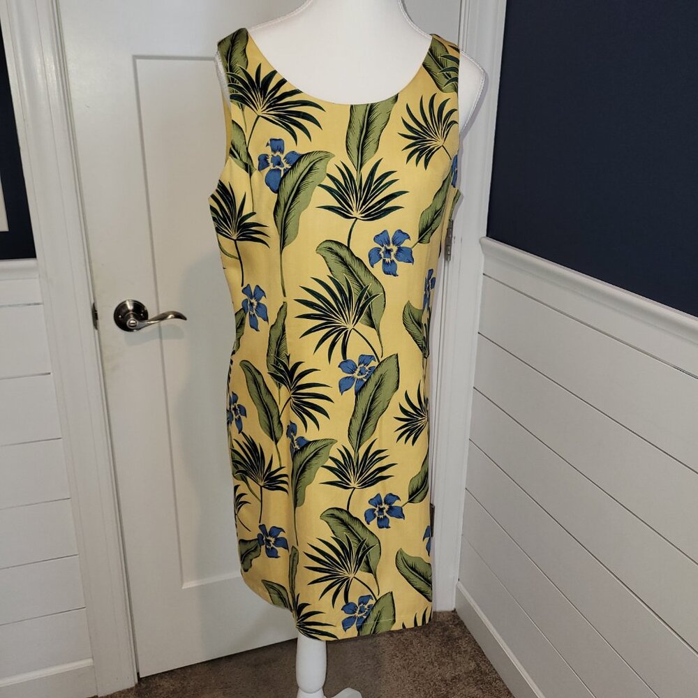 Casual summer 100% silk medium size dress